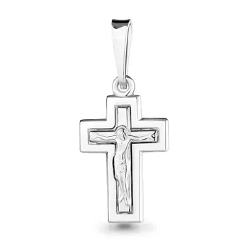 

Aquamarine Orthodox cross without inserts, 925 sterling silver