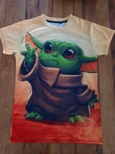 Camiseta mandaloriana de Baby Yoda para hombre, mujer y niño, Camiseta con estampado 3D de Star Wars, ropa de calle de verano, camisetas para niño y niña