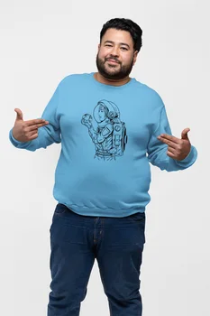 

Angemiel Wear Of Looking At The World Astronaut Blue Men 'S Sweatshirt