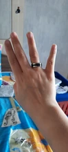 Temperatura anillo de titanio de acero de humor emoción sentimiento inteligente sensible a la temperatura anillos para los hombres y las mujeres impermeable de la joyería