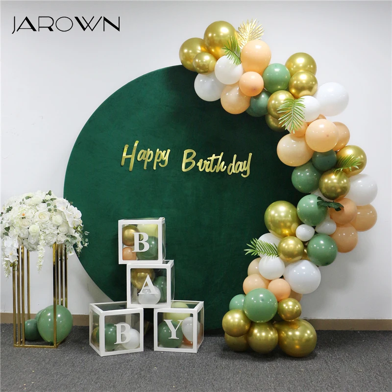 JAROWN Customize Wedding Background Board Stand Birthday Party Baby Baptism  Decoration Balloon Arch Dark Green Velvet Backdrop - AliExpress