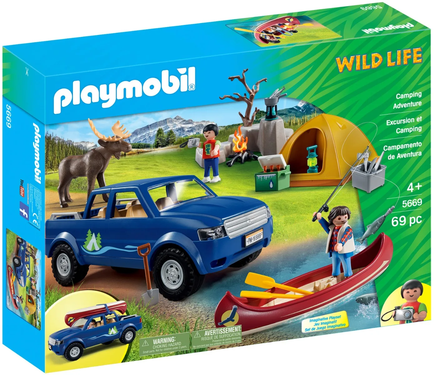 jomfru forholdet Mandag Playmobil Adventure Camp, 5669, Pickup Car, Moose, Tent, Canoe, Original,  Toys, Kids, Girls, Gifts, Collector, Figures, Dolls, Shop, With Box, New,  Male, Female, Official License - Action Figures - AliExpress