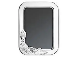 

10X15 silver photo frame with community motifs