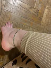 Tobillera de acero inoxidable para mujer, pulsera de tobillo con cadena de eslabones, para playa, regalo de joyería, 2021