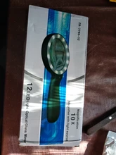 Lupa iluminada Glass-10X lupa de lectura grande de mano con 12 luz LED iluminada para personas mayores, reparación, monedas