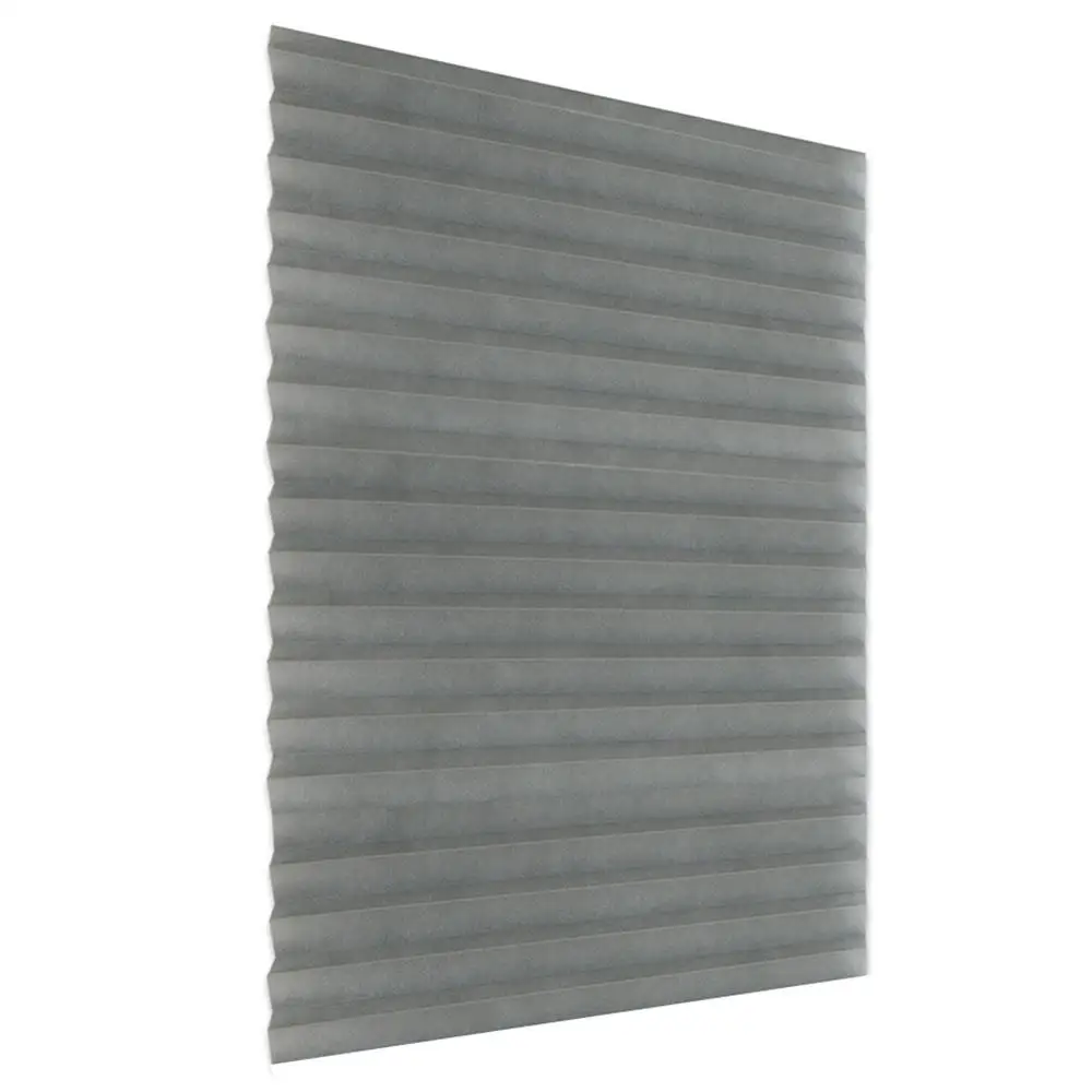 Grey Self-Adhesive Pleated Blinds Curtains Half Blackout Windows For Bathroom Balcony Shades For Living Room Home Window Door - Цвет: Grey