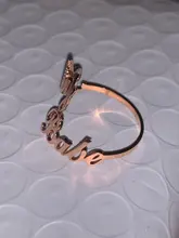 Anillo de nombre doble personalizado, anillo de nombre personalizado para bebé, parejas, nombres en anillo, regalo de Navidad, familia, madre