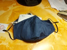 1pc de algodón negro máscara boca cara Mascarilla Anti PM2.5 polvo máscara de Boca 1pc activado máscara de filtro de carbono tela cara máscara lavable cuidado