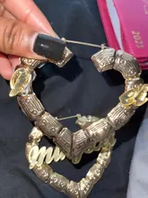 Pendientes de bambú personalizables con nombre, pendientes de aro personalizados con palabras, llamativos, C3