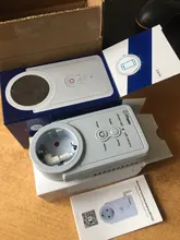 Enchufe de la UE, enchufe inteligente GSM, inglés, ruso, SMS, Control remoto, temporizador, controlador de temperatura con Sensor, enchufe de toma de corriente