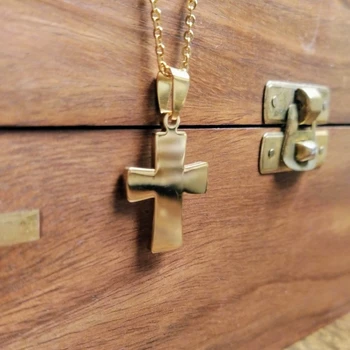 

Fashion women's jewelry necklace with stainless steel cross pendant accessories