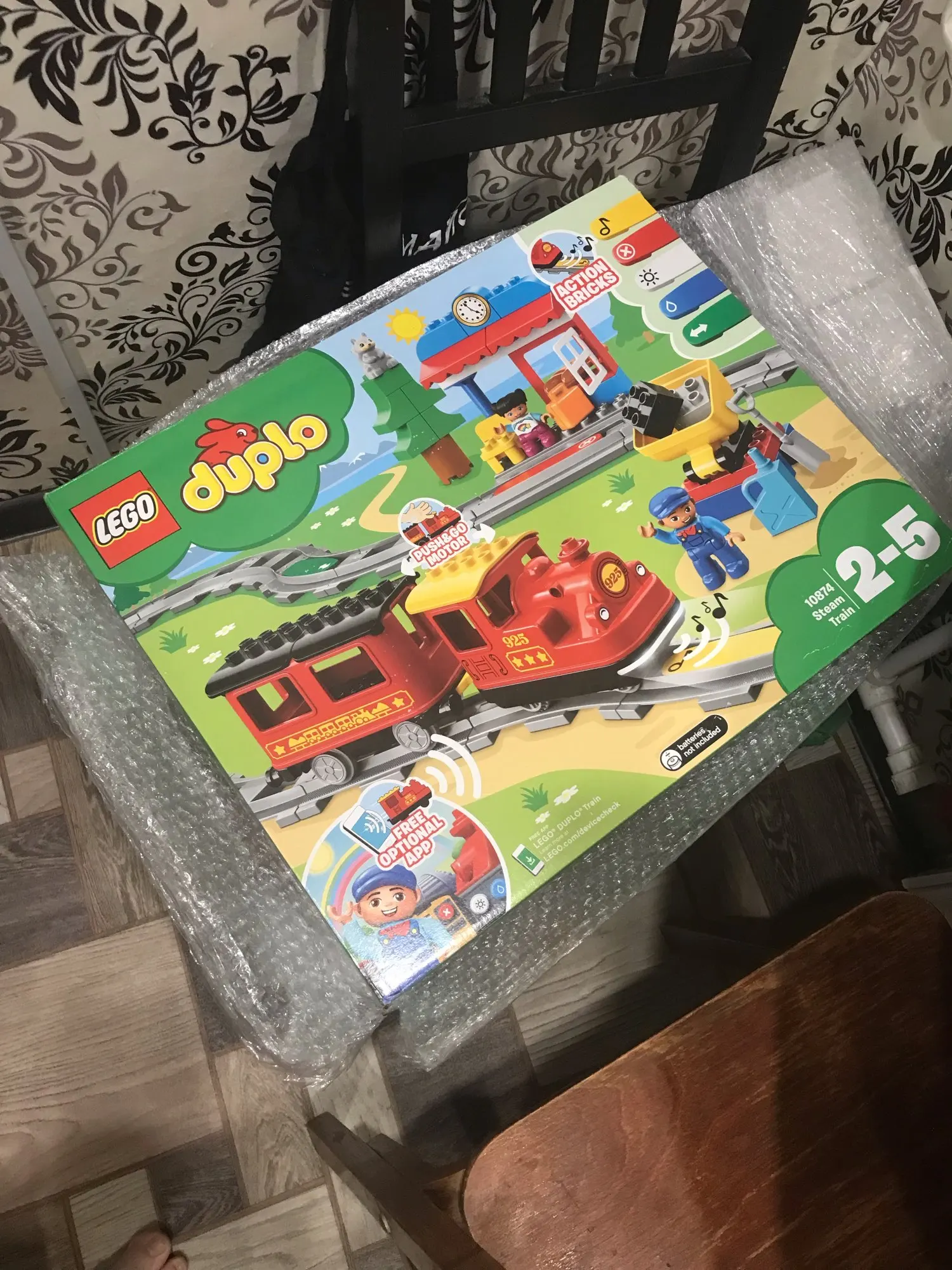 Designer Lego Duplo town: train vapeur, 10874 - AliExpress