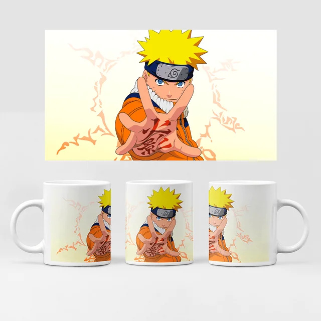 Mug Anime Naruto No. 14, Mug With Print, Naruto Uzuma, Kakashi Hatake,  Sakura Haruno, Driarai, 330