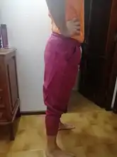 Pantalones de harén de algodón de los hombres liso elástico cintura moda de calle de 2020 nuevos pantalones gota-entrepierna pantalones casuales hombres Dropshipping. Exclusivo.