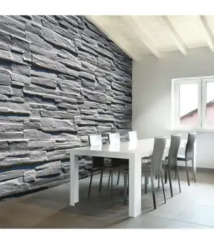 

Wall mural-gray stone wall
