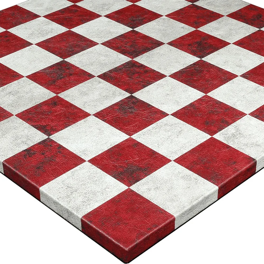 Кожаная роскошная шахматная доска Красного кремового цвета настольная игра |