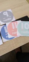 Nuevo bebé de las mujeres embarazadas mensual pegatinas para fotografiar Mes 1-12 adhesivo de hito
