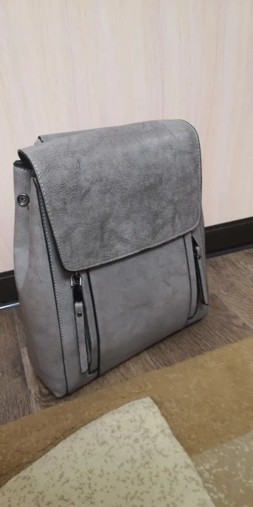 Retro Leather Backpack photo review