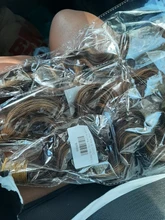 Ali Coco-mechones de pelo brasileño con degradado, extensiones de cabello humano Remy de color resaltado con cierre, P4/30