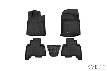

Kvest 3D car mats in interior fit for Toyota lc-150 Prado, 2013-, 5 PCs (Polyurethane, gray, gray) kvest art. Kvesttyt00002kg1
