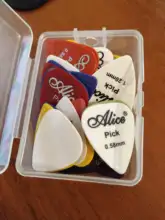 10-50 Uds guitarra Alice eléctrica acústica Bass foto plectro púa de guitarra accesorios espesor 0,58-1,5mm