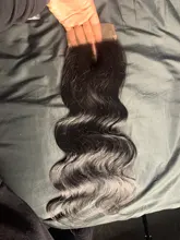 Extensiones de pelo humano con encaje de onda de encaje para mujer, accesorio de pelo indio con cierre de encaje 4x4, medio/libre/tres/5x5, belleza de moda
