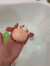 Bebé juguetes de baño dibujo animado Animal adorable tortuga cangrejo clásico bebé infantil juguete para nadar cadena juguete de cuerda para chico 2020 más nuevo