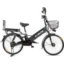 Велогибрид Eltreco e-ALFA GL dark grey- 010824-0248