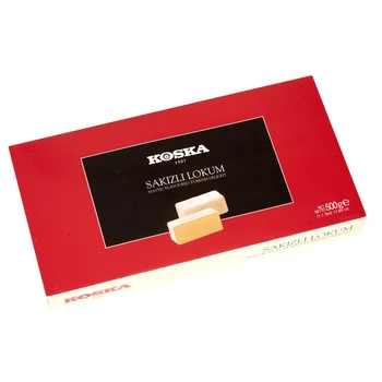 

Koska Turkish Delight Mastic Flavoured 500GR Special Box Gift So Good With Coffee Made in Turkey %100 Original