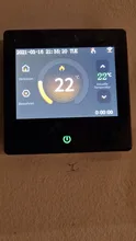 AVATTO-termostato inteligente con WiFi, controlador de temperatura de calefacción con pantalla táctil LED Celsius/fahrenheed, funciona con Alexa y Google Home