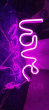 Sign-Lamp Battery-Box Nightlight Led-Neon-Lights Christmas Wedding Double-Powered Love-Shape