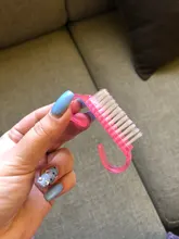 Uñas limpieza herramienta de cepillo para uñas manicura pedicura Archivo de quitar el polvo de herramienta de la manicura limpio cepillo de uñas de herramienta de la manicura TSLM1