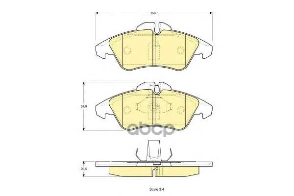 Колодки Тормозные Mercedes Sprinter(901-904) 9506/Volkswagen Lt 28-46 Передние Girling 6112202 Girling арт. 6112202