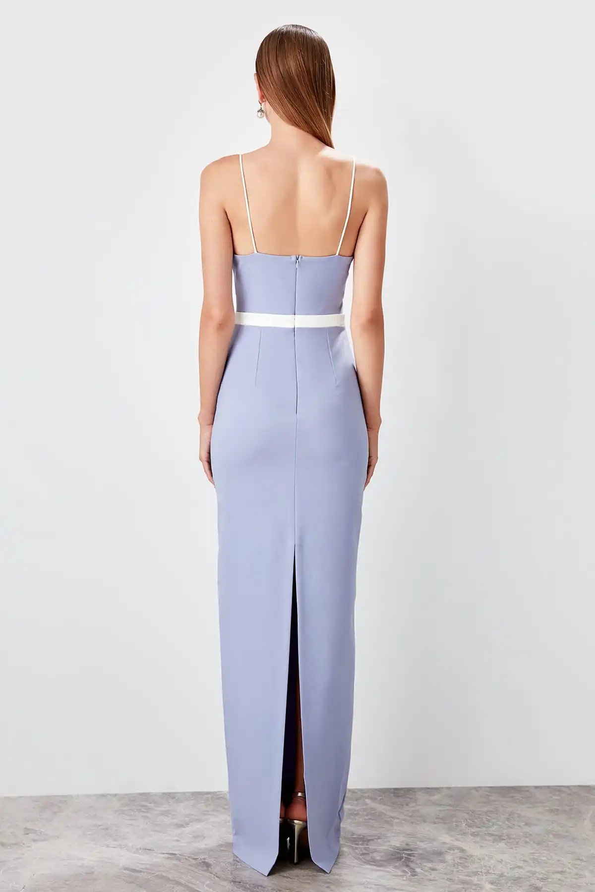 Trendyol с цветным блоком вечернее платье TPRSS19BB0547