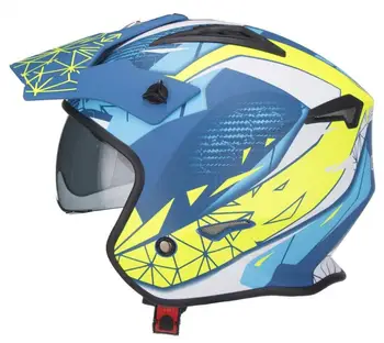 

UNIK CT-07 HELMET TRIAL ARTIC HELMET TRIAL bike with goggle SOLAR