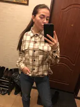 Oversized Shirts Clothing Tops Button Female Blouse Long-Sleeve Toppies Vintage Plus-Size