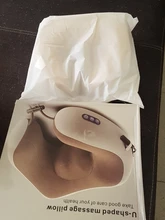 Masajeador eléctrico de cuello en forma de U, almohada multifuncional, portátil, para hombros, cervicales, para hogar y coche al aire libre, masaje relajante