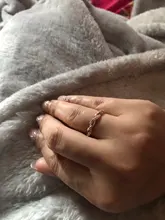 DoreenBeads-Anillo de boda con diamantes de imitación para mujer y hombre, joyería de boda, 1 pieza, nueva moda, venta al por mayor