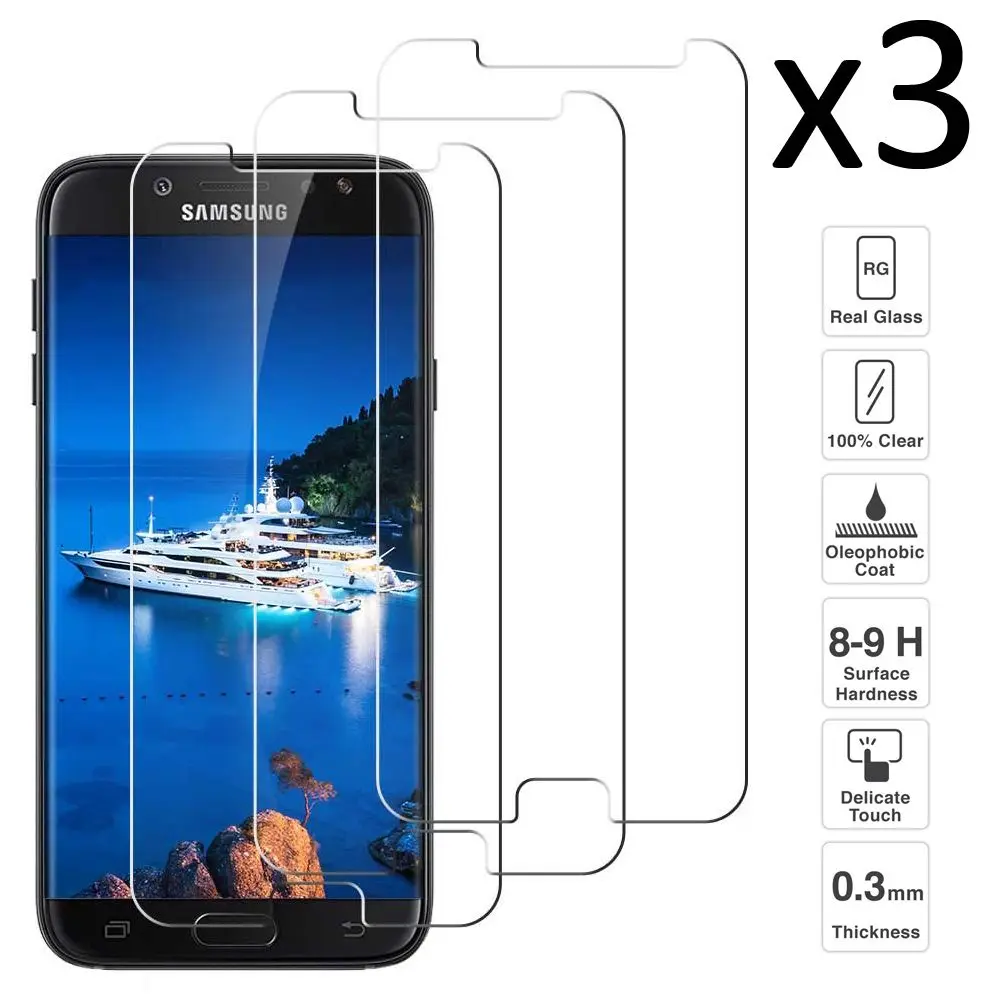 Samsung Galaxy J7 2017 J730 набор из 3 предметов Защитная пленка для экрана|Защитные стёкла и