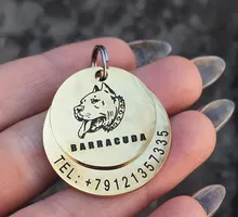 2021 nuevo personalizado etiquetas de perro perros, gatos accesorios Collar Anti-perdido Pet ID etiqueta cachorro de acero inoxidable personalizado mascotas suministros
