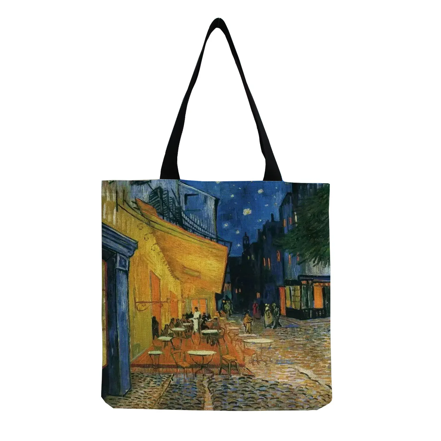 New Van Gogh Oil Painting Tote Bag Retro Art Fashion Travel Bag Women Portable Eco Shopping High Quality Foldable Handbag Ladies 