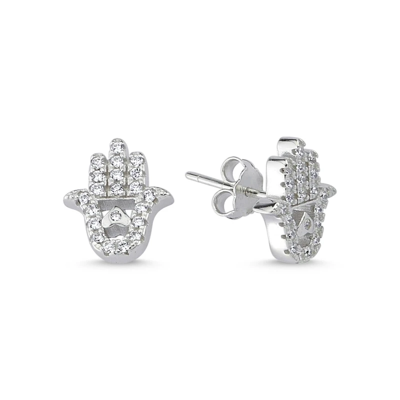 

Armagano Zircon Cubic Zirconia Fatma Master Hand Earring