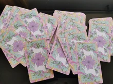 Cartas de Tarot de unicornio de cristal, guía, adivinación, Destino, Juego de mesa, 78 cartas/juegos
