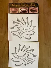 Stencils Sticker Templates Eyeshadow Eye-Makeup Eyebrow 12-Styles 24pcs Easy-To-Use