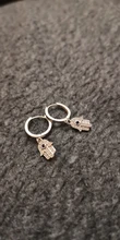 ROXI-Pendientes de aro con piedra azul para mujer y niña, aretes inusuales para boda, Pendientes de cartílago de plata 925, joyería