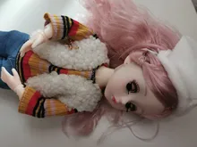 Muñeca BJD de 12 pulgadas con 22 articulaciones móviles, 30cm, Ojos de cerca, muñecas parpadeantes con ropa de moda, falda, vaqueros, juguetes para niñas, regalo