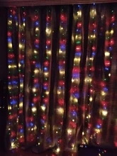 LED Garland Curtain Battery Fairy-Lights Window The on USB Christmas 3MX3M