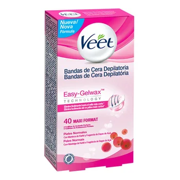 

14610 wax strips depilatory normal Veet Easy Gelwax (pack 40)