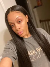 Maxglam-extensiones de cabello humano liso, 30 y 40 pulgadas, brasileño, Remy, extensiones de cabello liso de hueso Natural, tejido de doble trama, 1 paquete