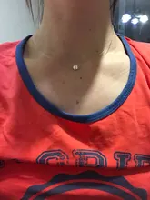 Collar de hilo de pescar transparente de plata 925, colgante de circonita transparente, Gargantilla brillante, joyería para mujer